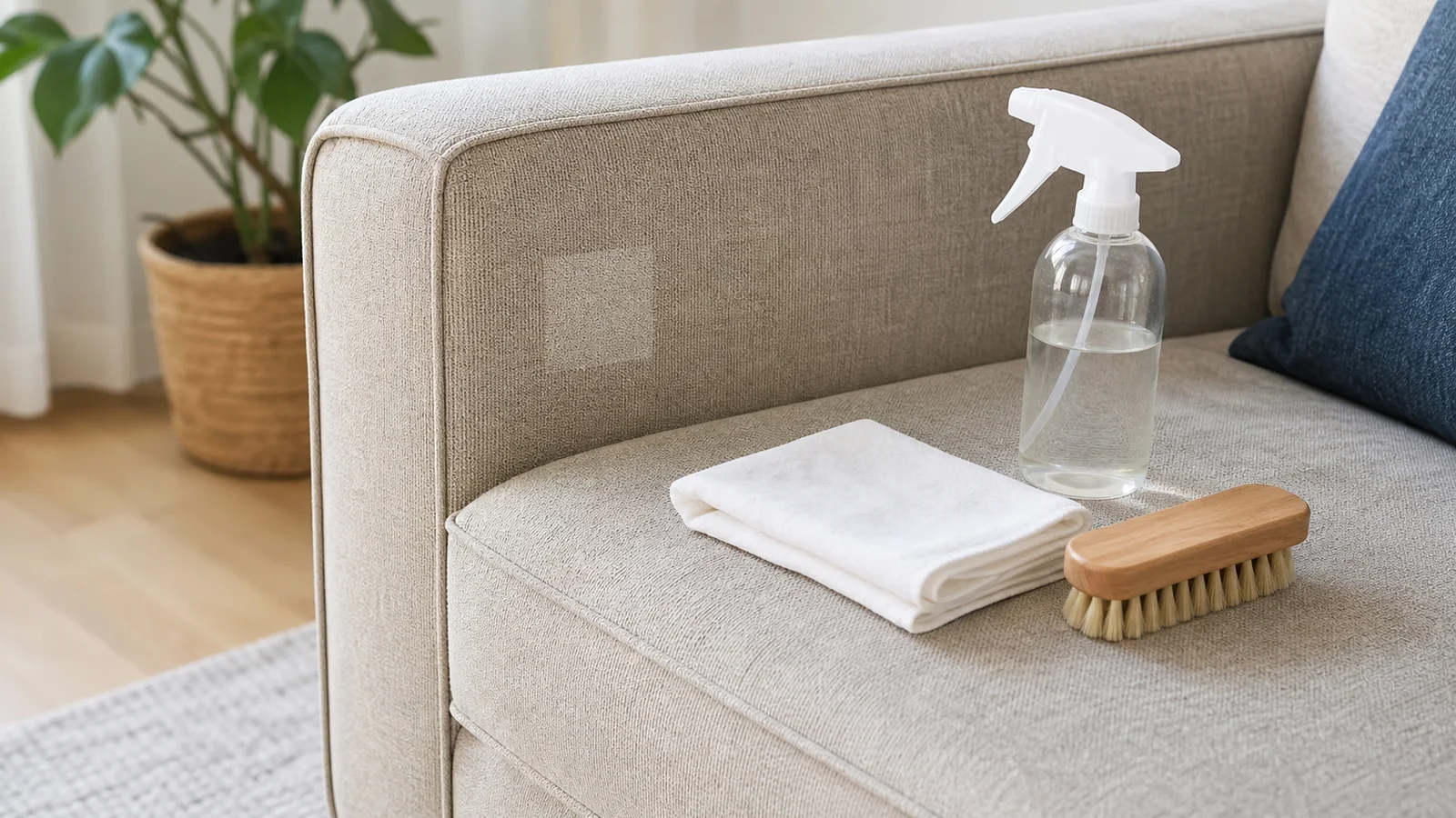 Quel produit utiliser pour nettoyer un canapé en tissu ?